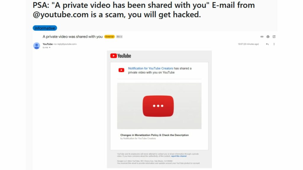 youtube-phishing scam