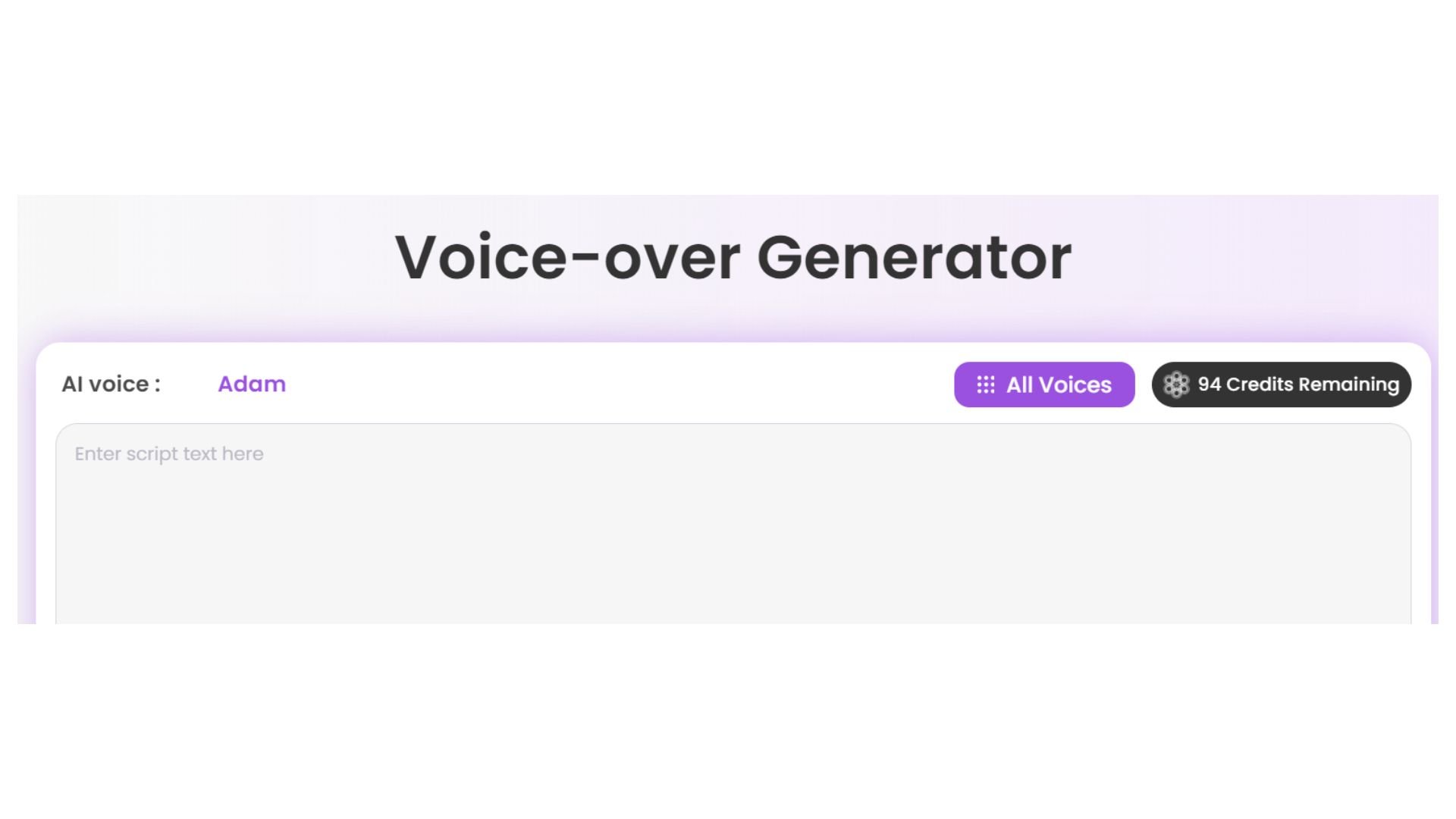 AI voiceover generator for faceless YouTube channels