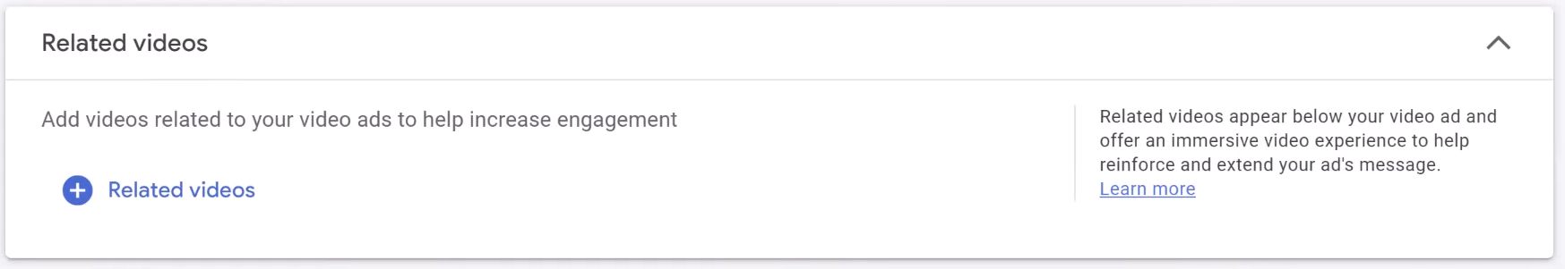 add related videos in Google ads