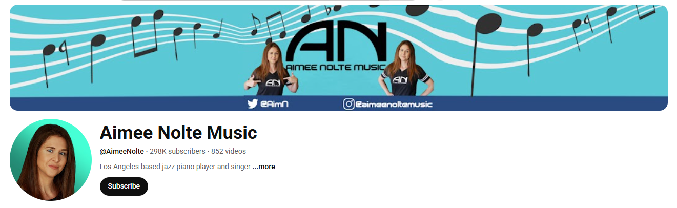 aimee nolte YouTube channel