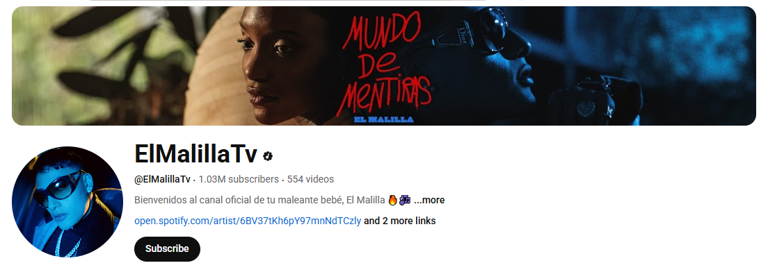 el malilla youtube channel