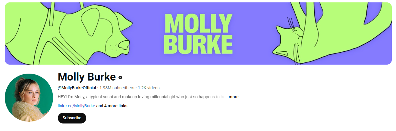 molly burke a female youtubers channel