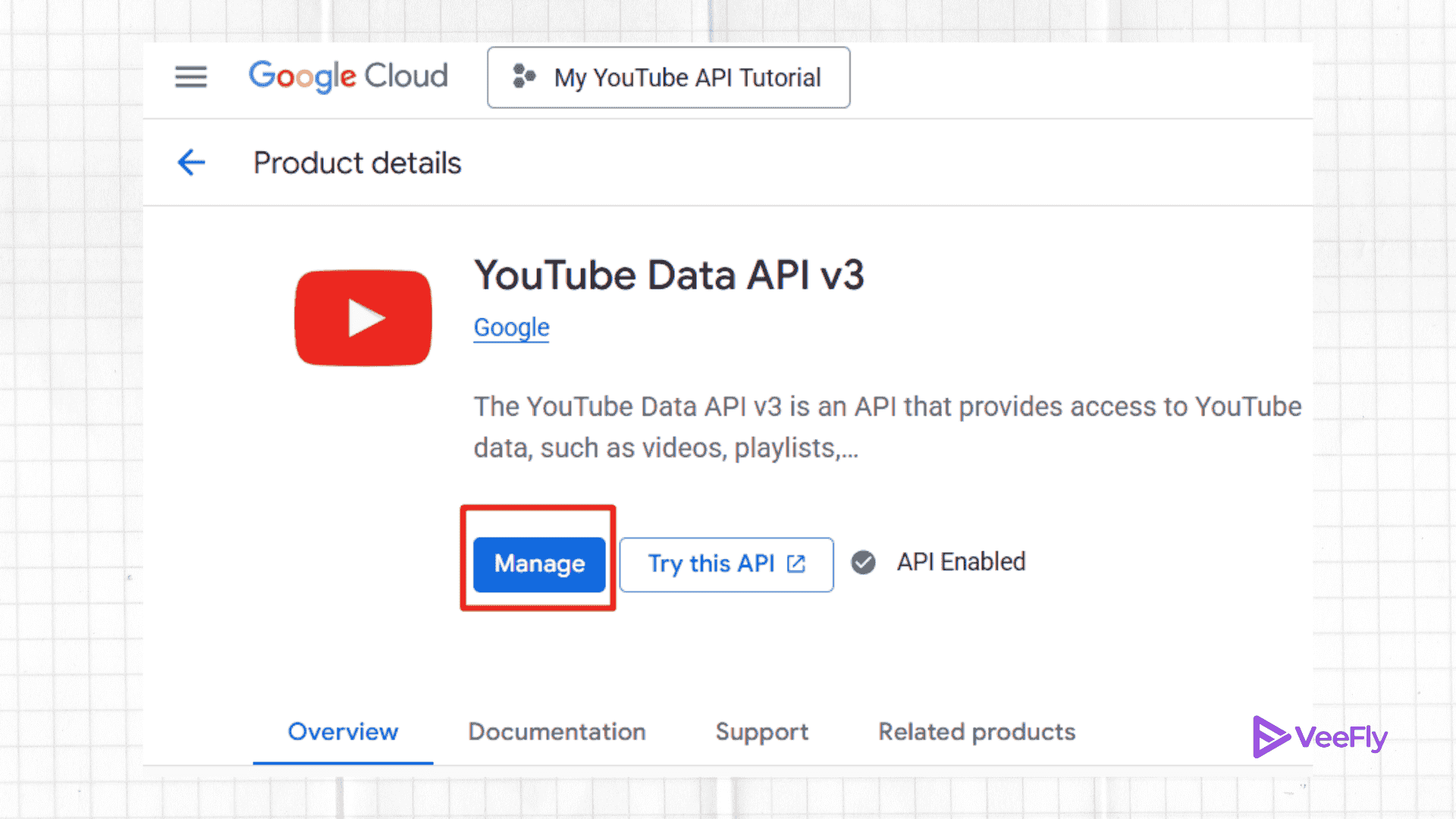 Manage YouTube live streaming API