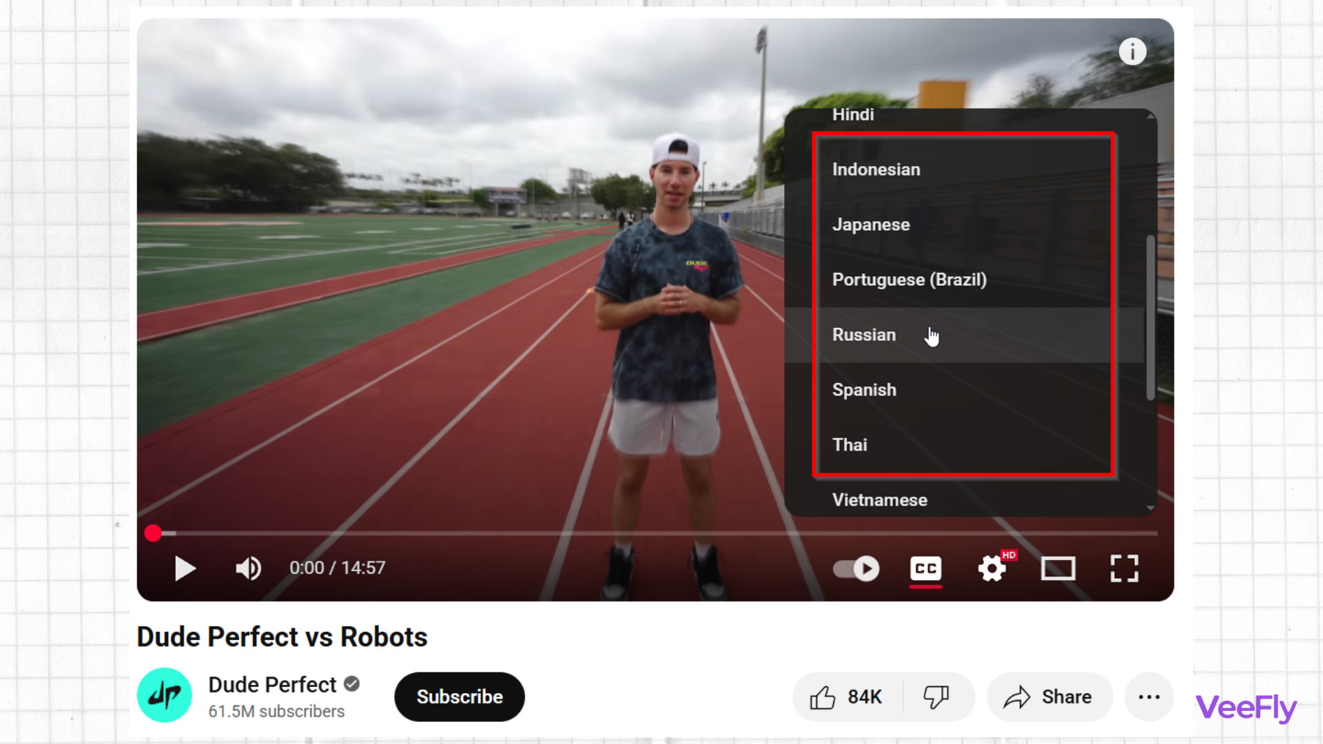 YouTube multi language audio option