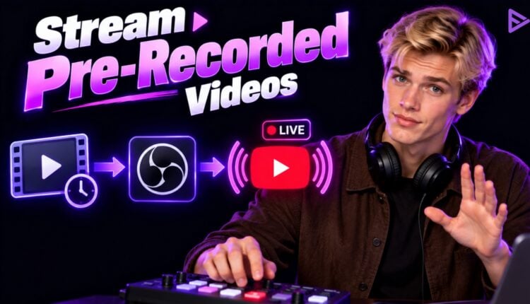 pre recorded live stream youtube