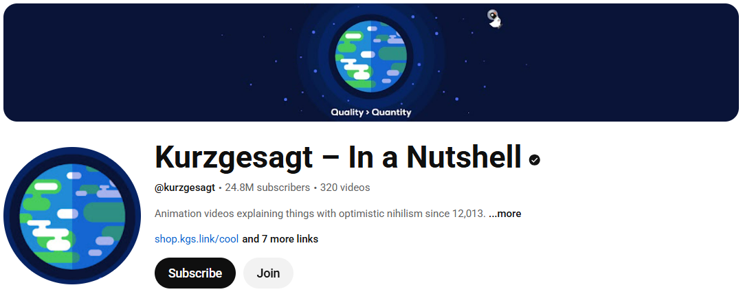 Kurzgesagt – In a Nutshell channel to explain mobile vs tv content strategy 