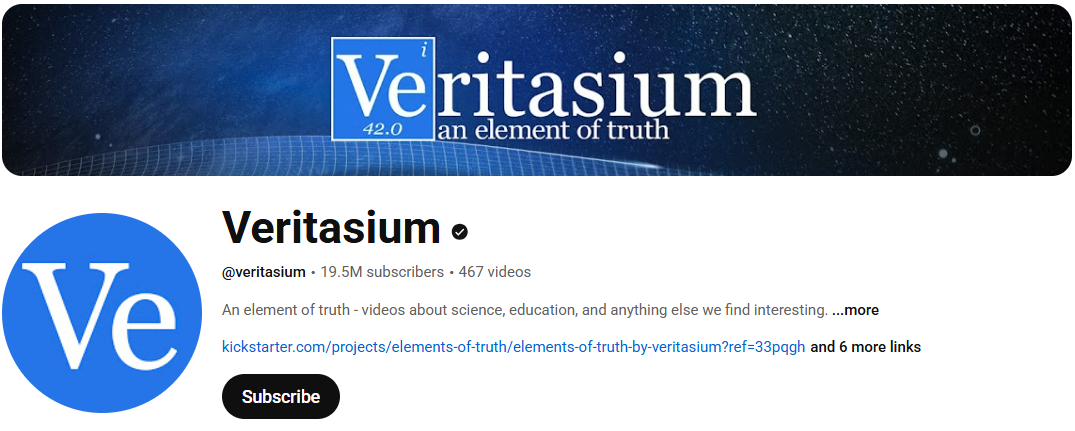 Veritasium channel best of YouTube tv watchers