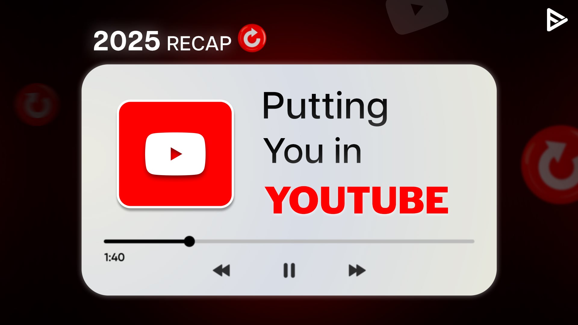 YouTube recap made for you by you
