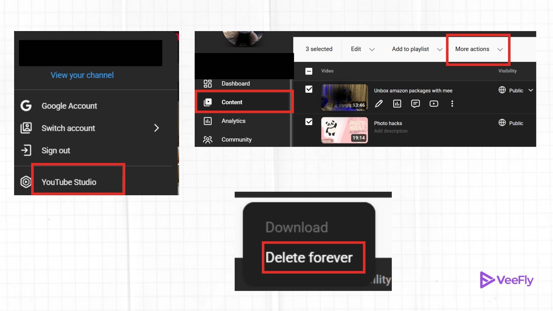 bulk delete videos from youtube