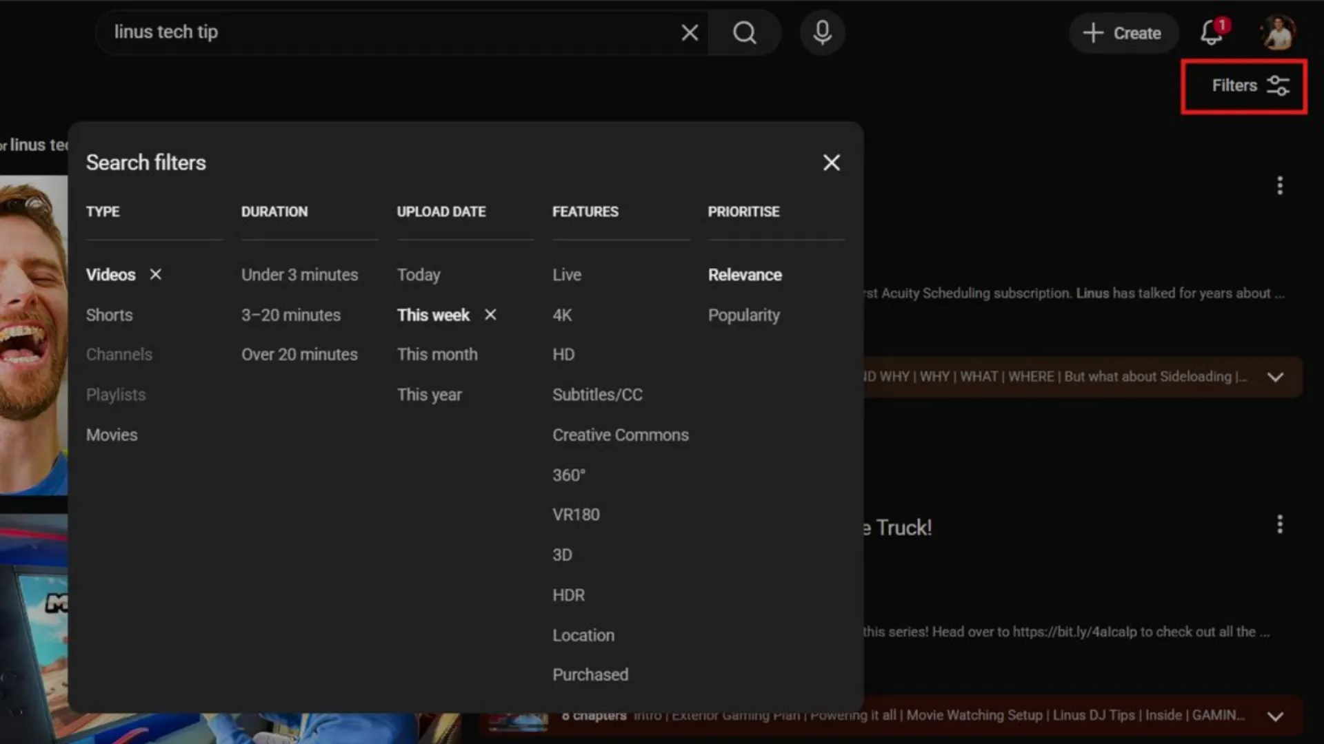 how to find old YouTube videos using YouTube filter