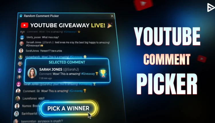 An image showing YouTube random comment picker