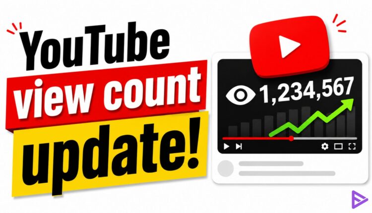YouTube view count update