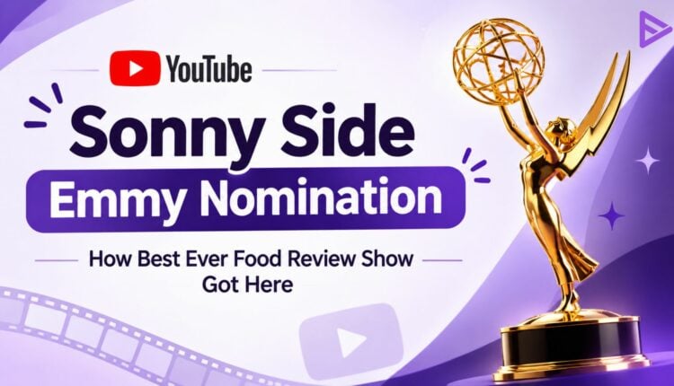 Sonny Side Emmy nomination thumbnail with VeeFly branding.