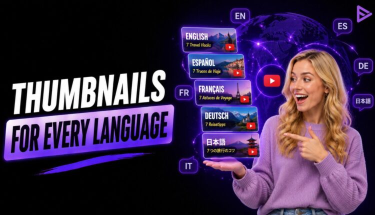 YouTube Studio showing different localized thumbnails per dubbed language